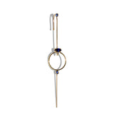 Sapphire Seeing Eye Needle Earring