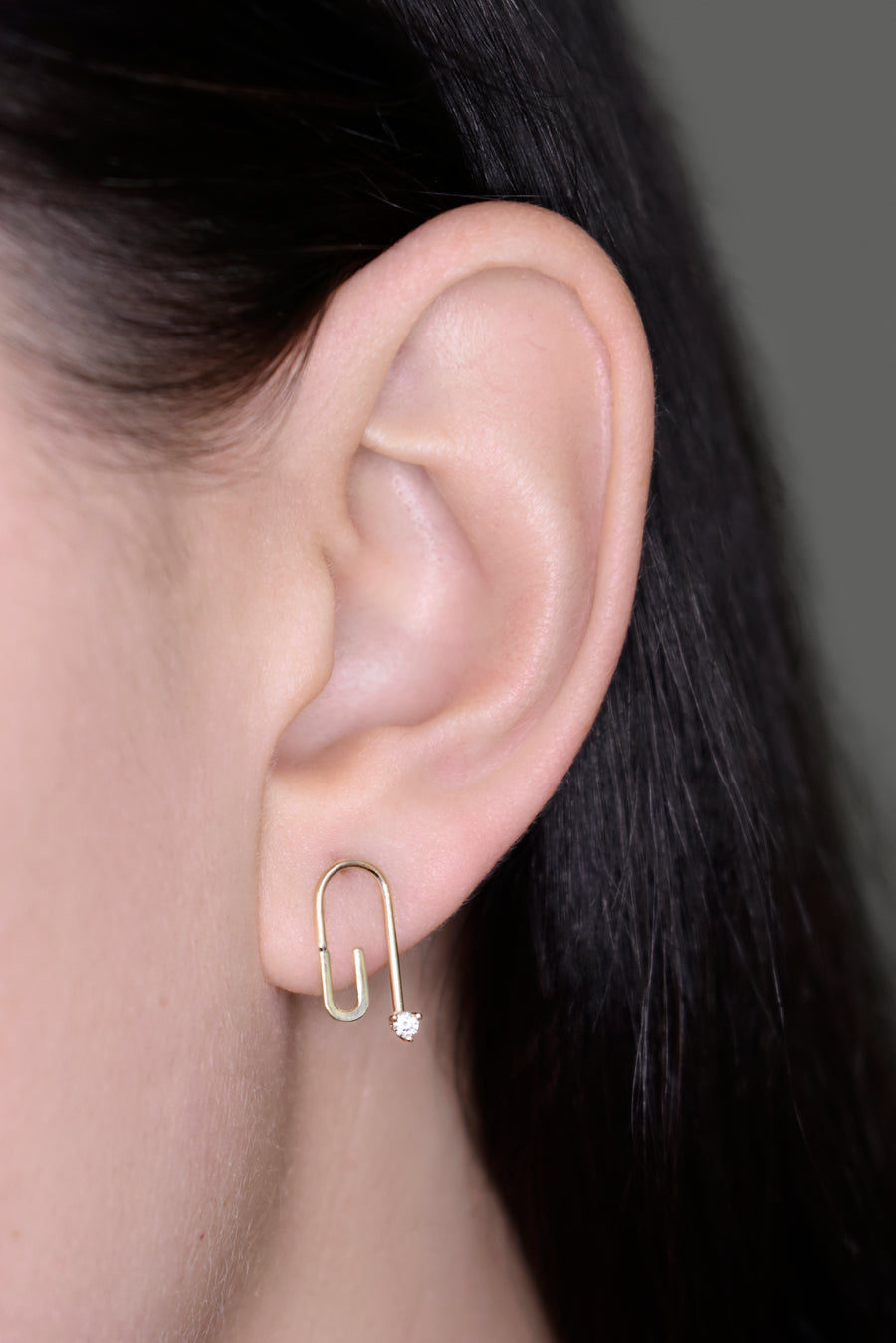 Gemma Single Initial Stud Earring