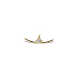 Element Curve Gold Stud Earring