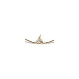 Element Curve Gold Stud Earring