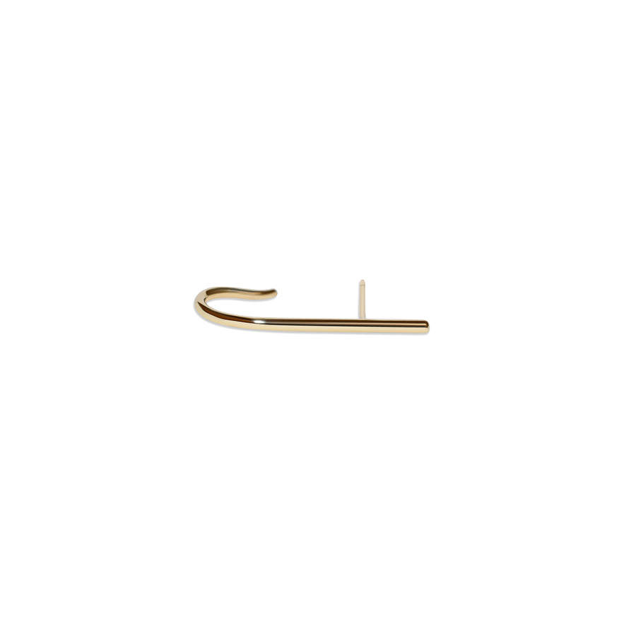 Solid Crusader Earlobe Line Cuff