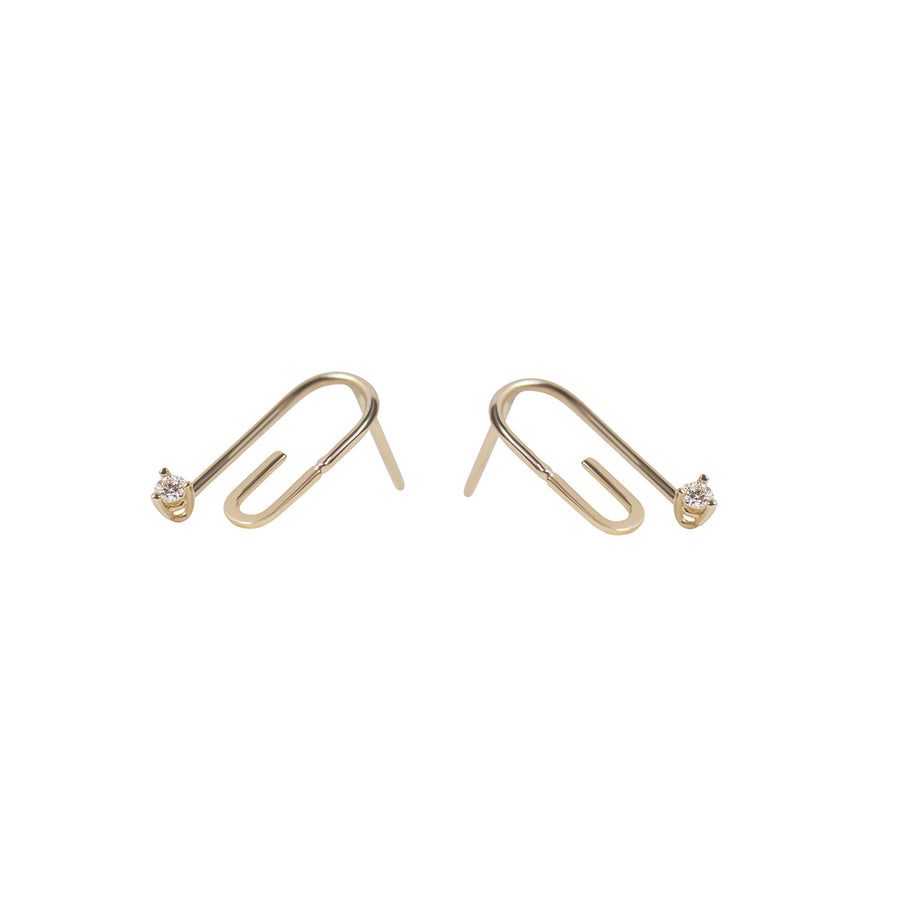 Gemma Single Initial Stud Earring