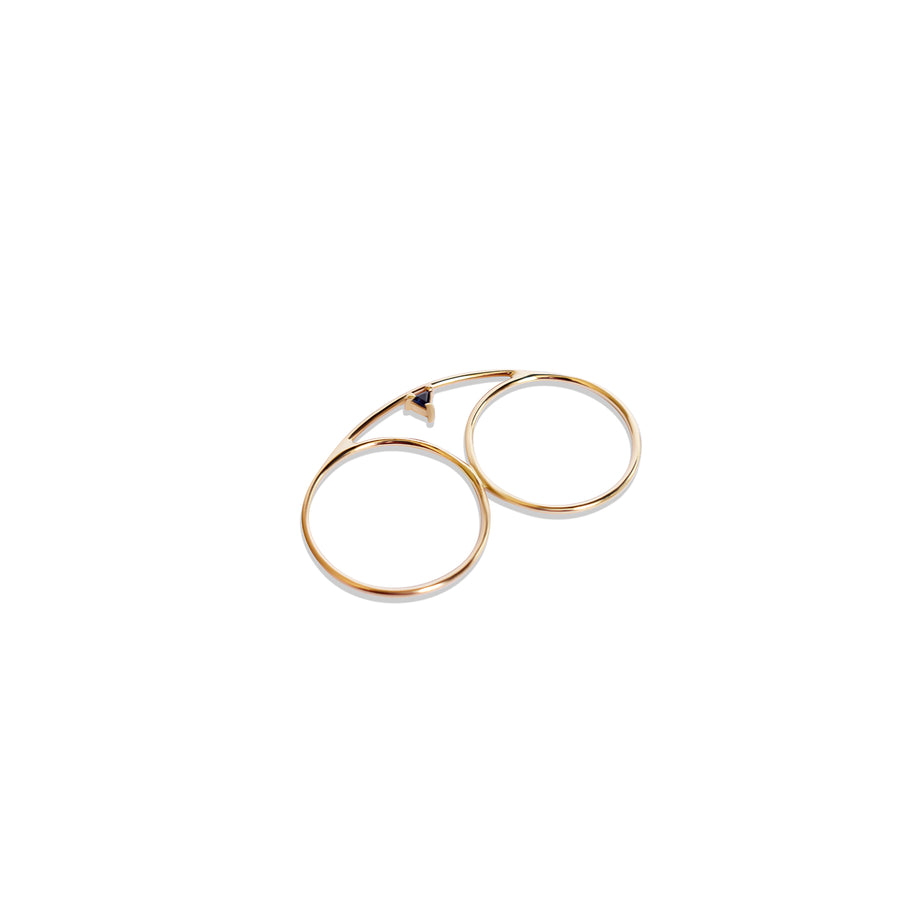 Connecting Element Double Gold Ring