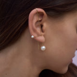 Pearl Drop Needle Earring