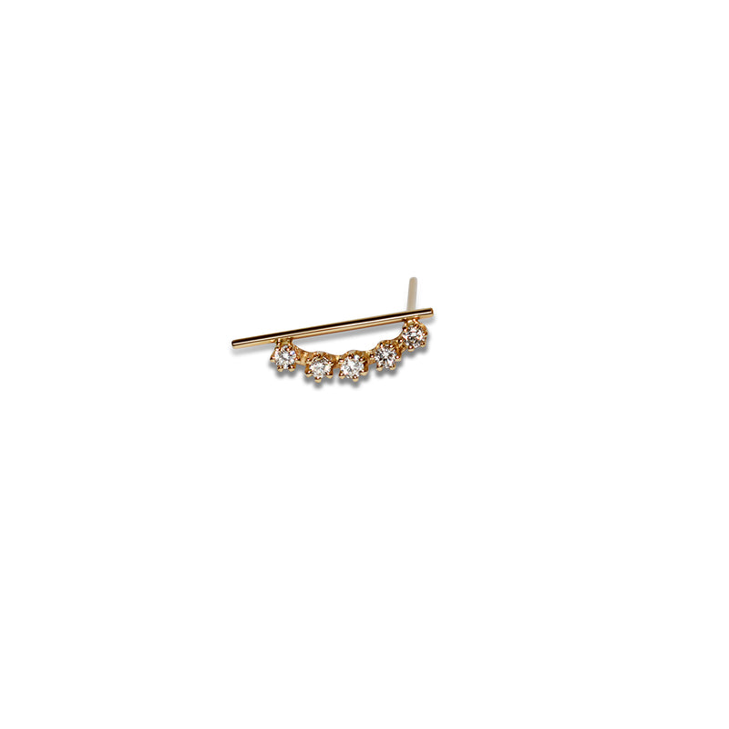 Magic Line Stud Earring