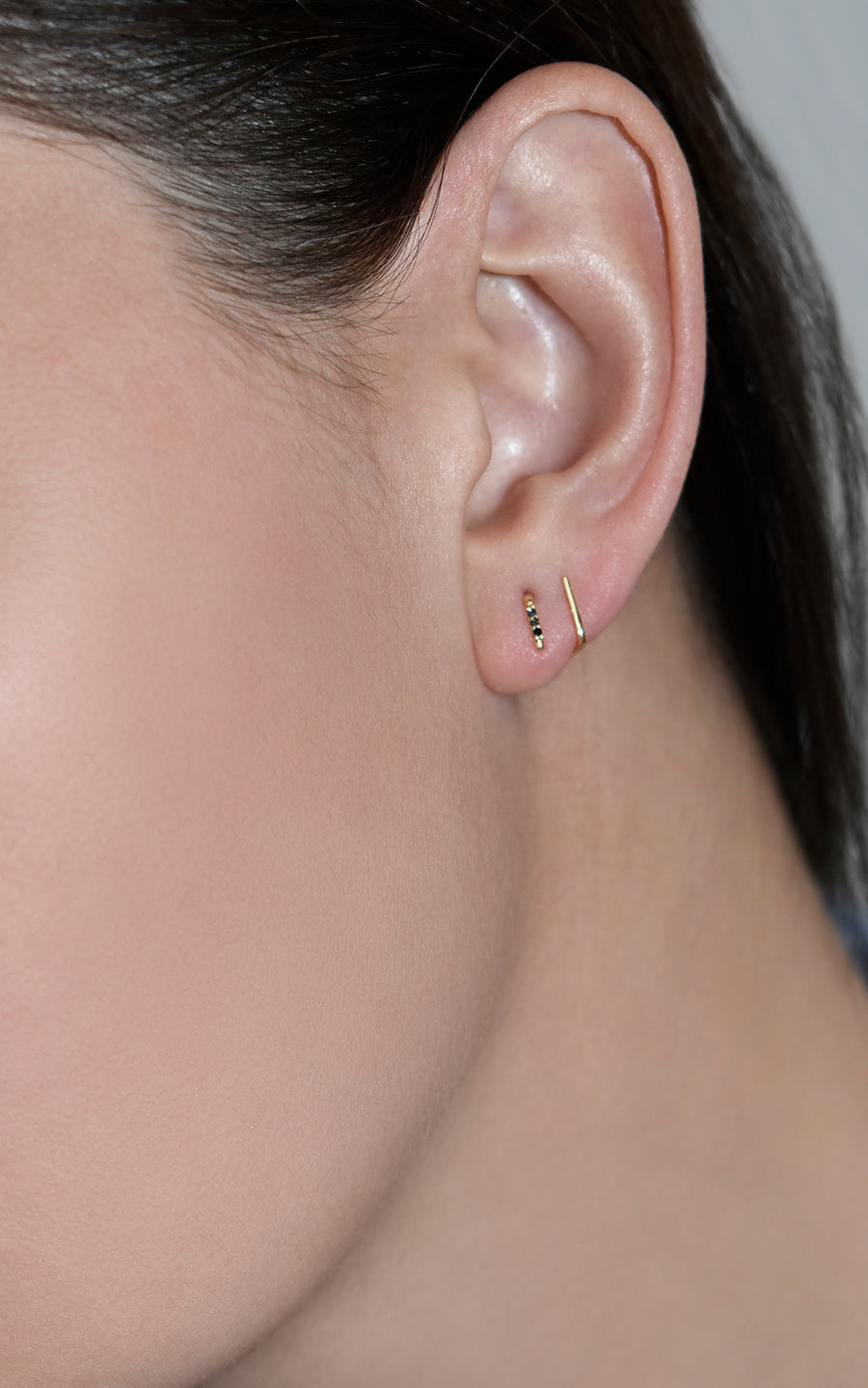 Solid Double Square Threader Hoop