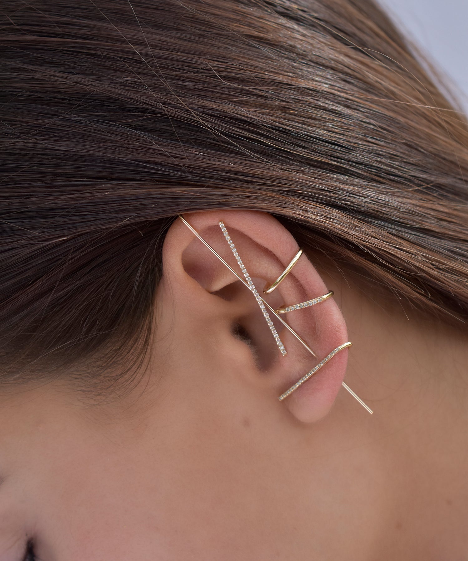 Span — Pavé Cuff Earring (Diamond)