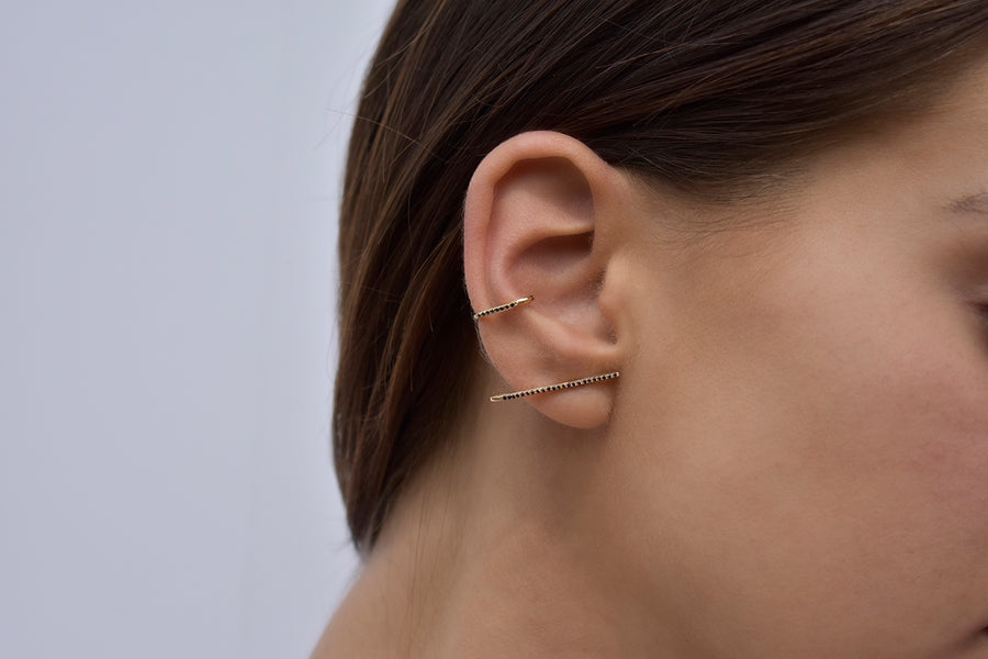 Sapphire Billy Cuff Gold Earring