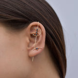 Element Curve Gold Stud Earring