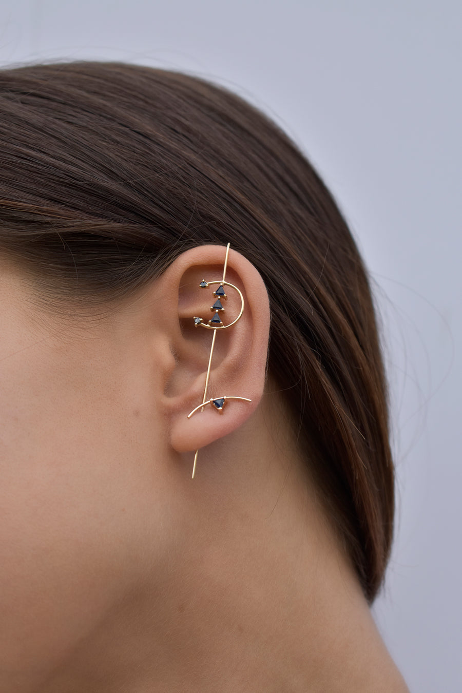 Element Curve Gold Stud Earring