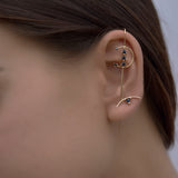 Element Curve Gold Stud Earring