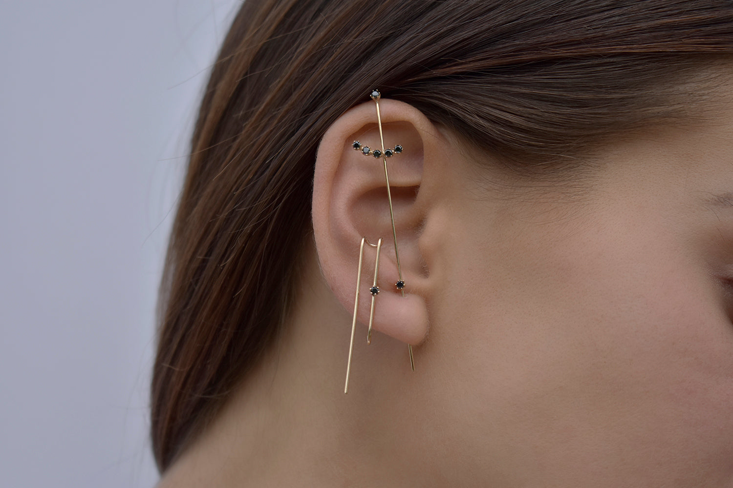 Marquisa Stud Line Drop Suspender Earring