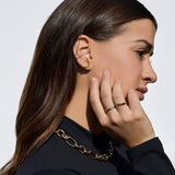Pave Diamond Vector Cuff Earring