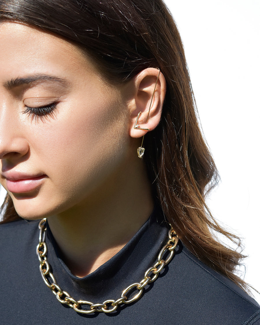 Tear Drop Vector Cuff Earring