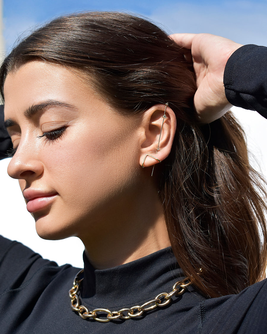 Rain Drops Needle Earring