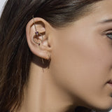 Ruby Horizon Mini Thread Earring