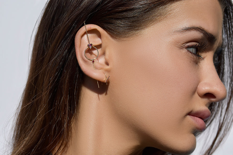 Horizon Mini Thread Earring