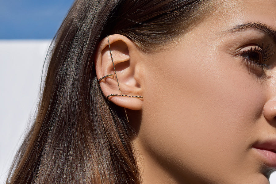 Sapphire Billy Cuff Gold Earring