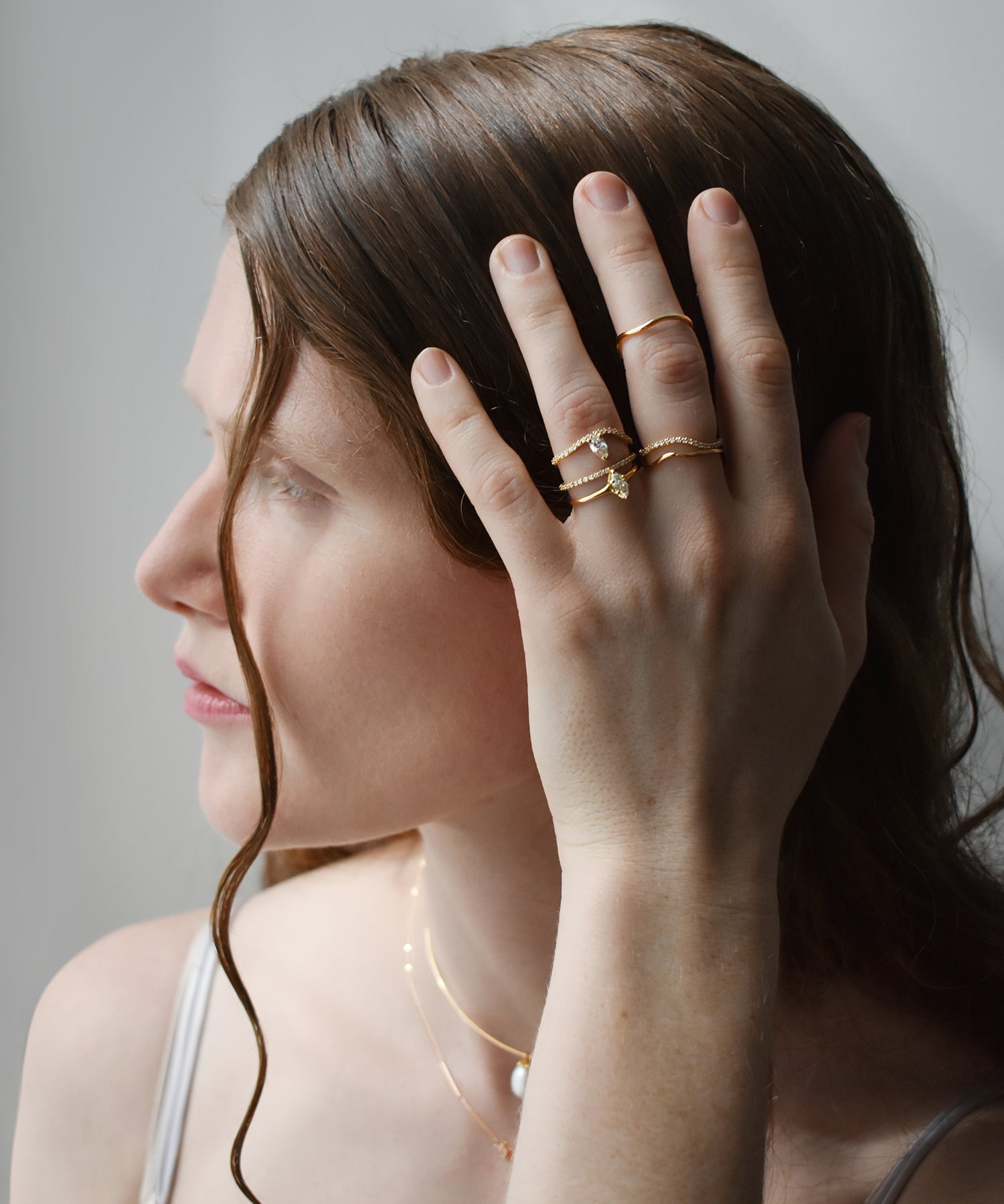 Contour — Pavé Band Ring (Diamond)
