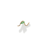 Emerald Mumu Wave Stud Earring (single)