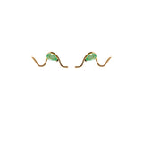 Emerald Mumu Wave Stud Earring (single)