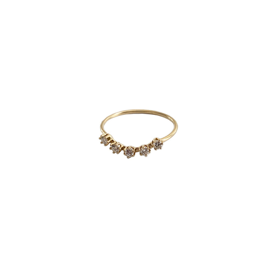 Black Diamonds Floating Magic Gold Ring