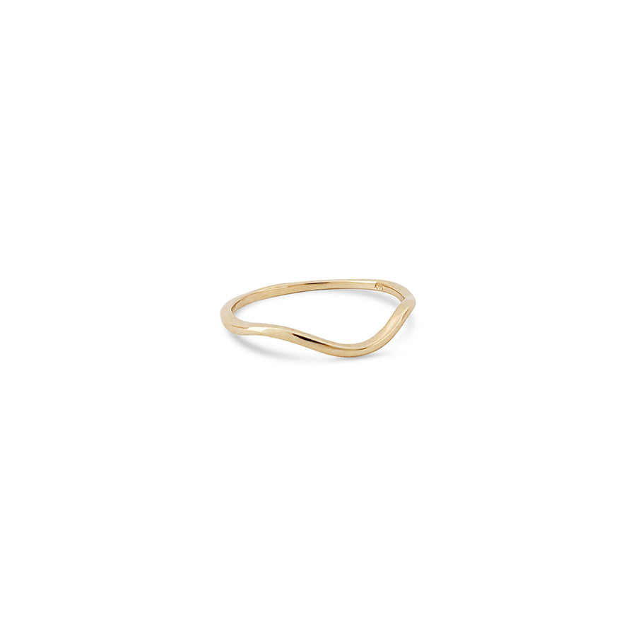 Nalu Plain Wave Band Ring