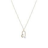 Pearl Initial Necklace