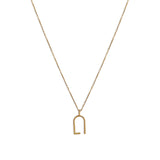 Single Initial Charm Necklace
