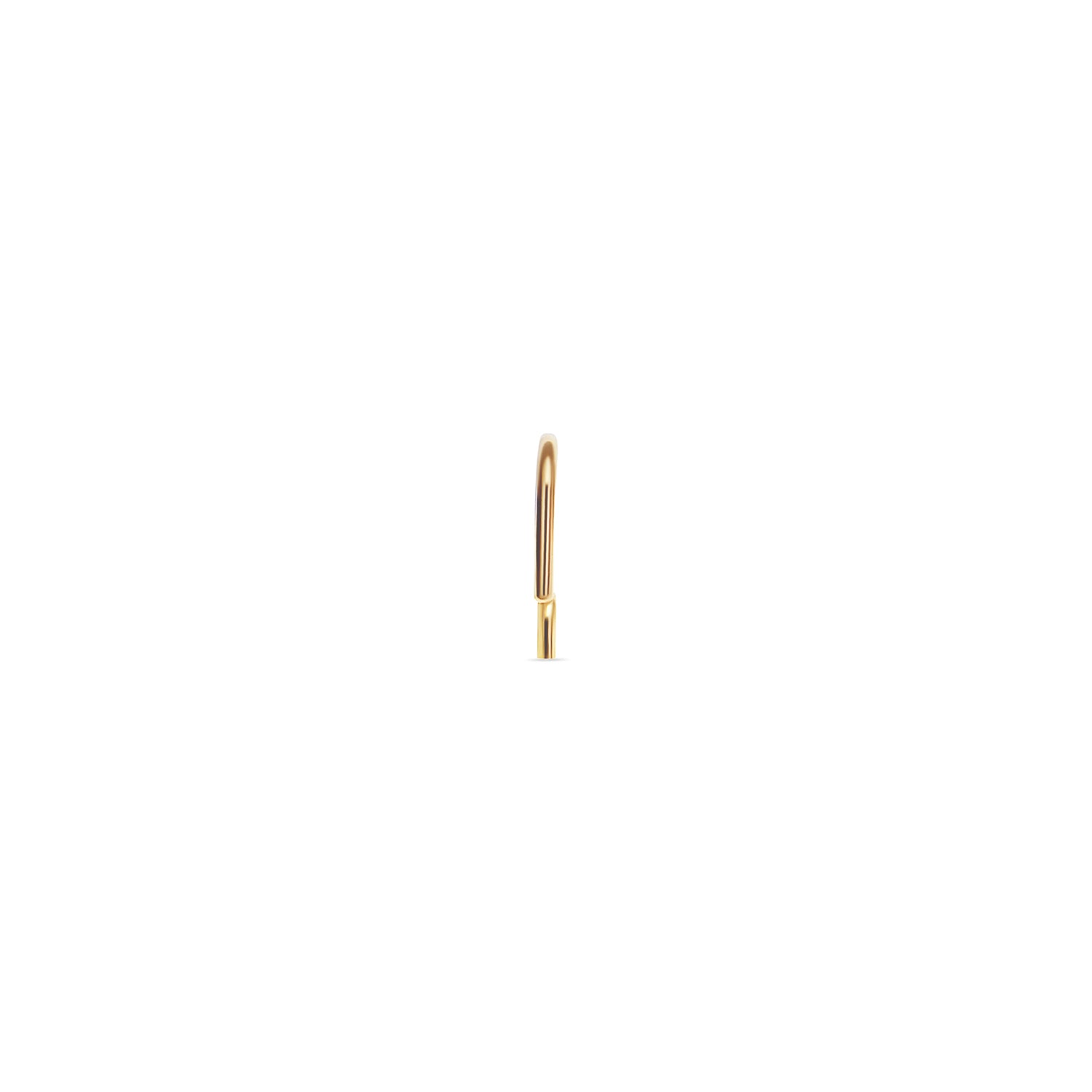 Solid  Tiny Square Open Hoop
