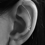 Diamond Element Needle Earring