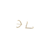 Pave Diamond Vector Cuff Earring