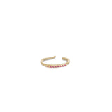 Ruby Billy Cuff Gold Earring