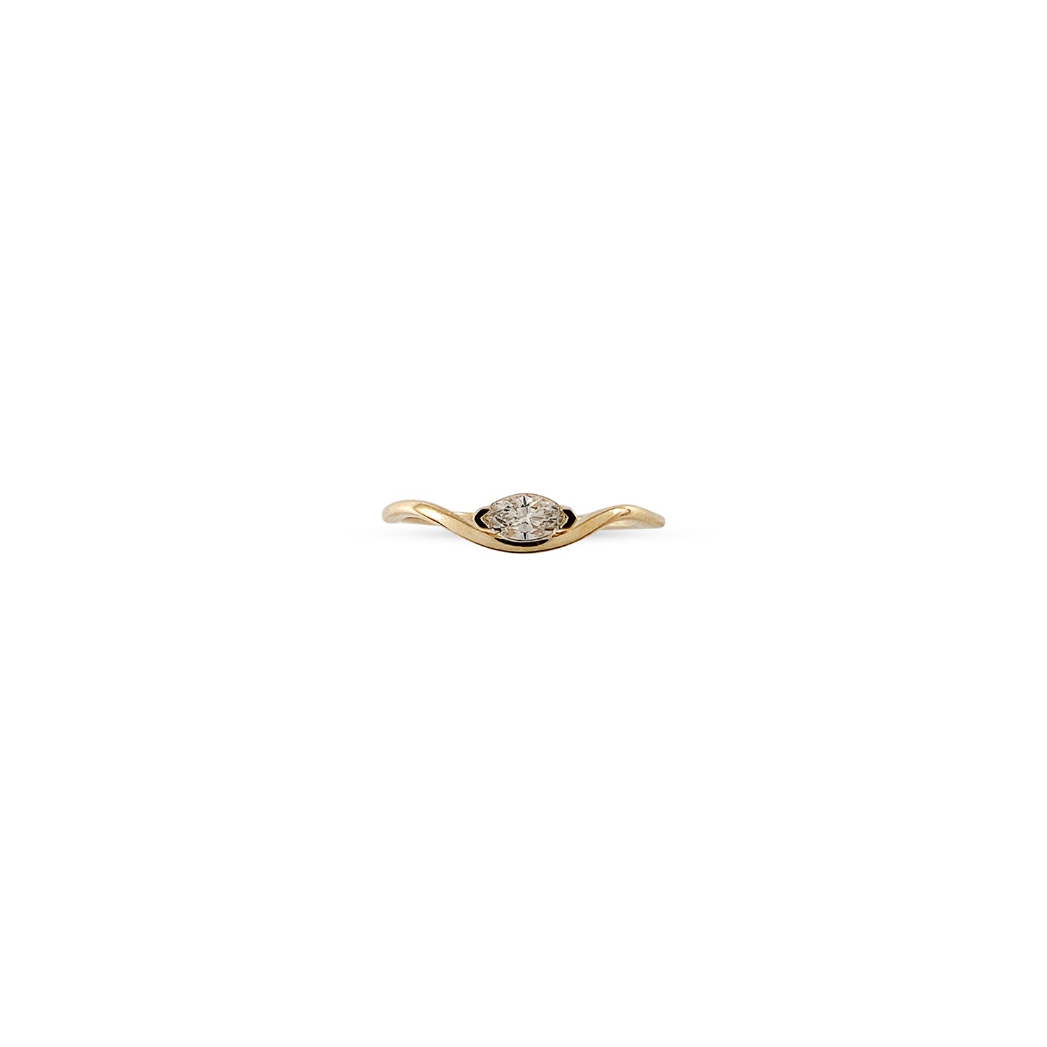 Contour — Element Band Ring (Marquise Diamond)