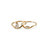 Solitaire Marqui Diamond Nalu Band Ring