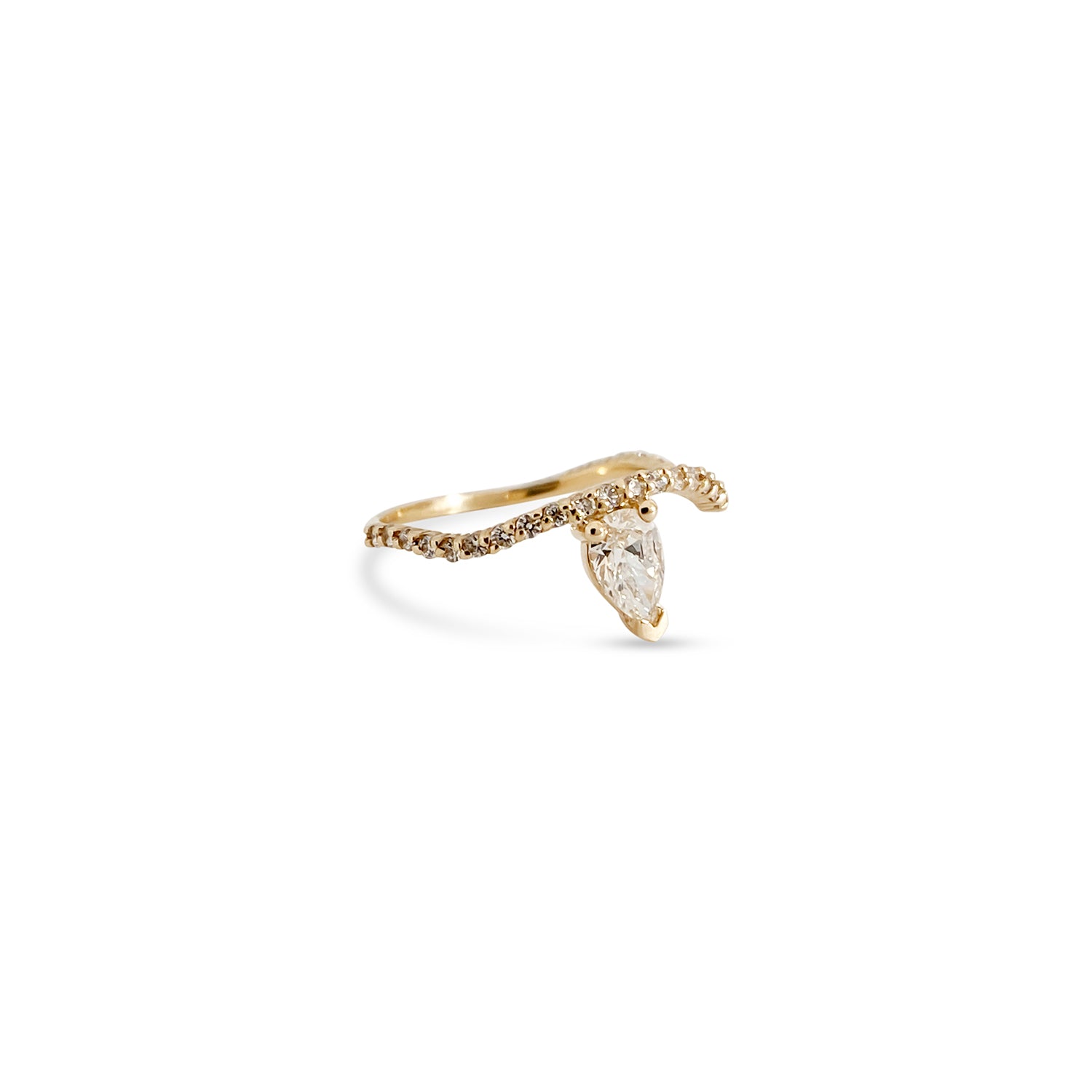 Contour — Pavé Element Band Ring (Diamond)