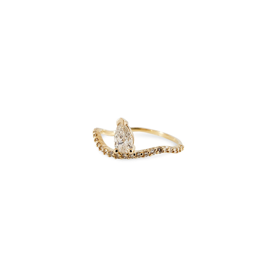 Ocean Drop Diamond Nalu Band Ring