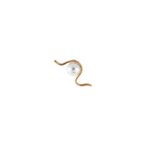 Pearl Wave Stud Earring (single)