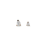 Tiny Ocean Tear Drop Stud Earring (single)