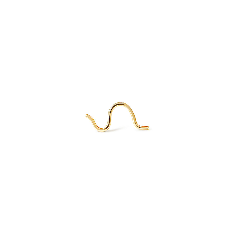 Wave Stud Earring (single)