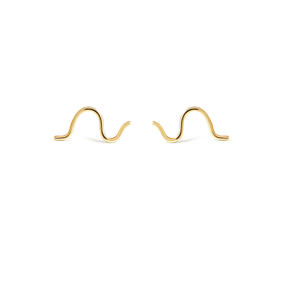 Wave Stud Earring (single)