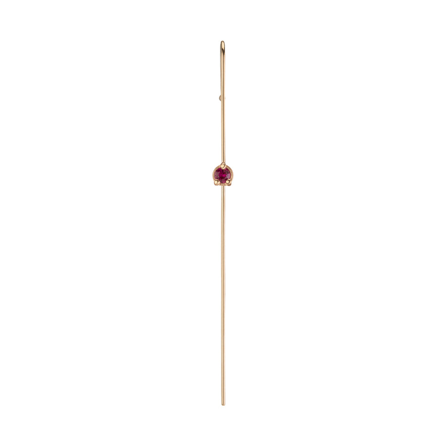 Precious Gem  Needle Earring