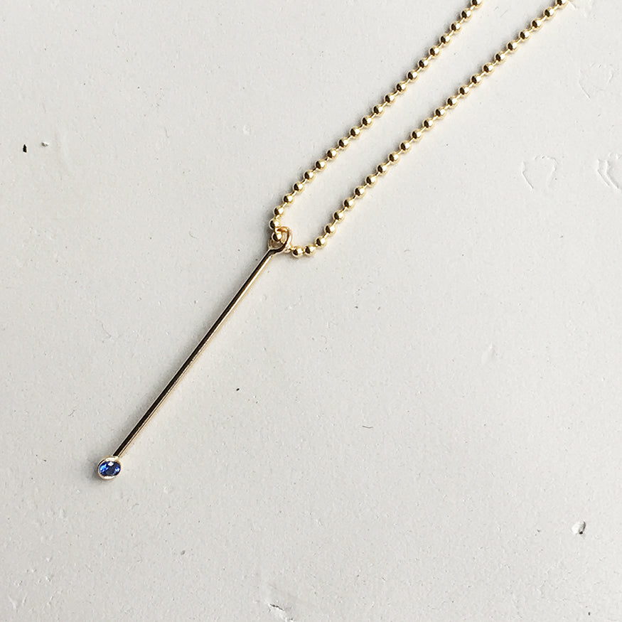 Ball Chain Drop Pendant Necklace