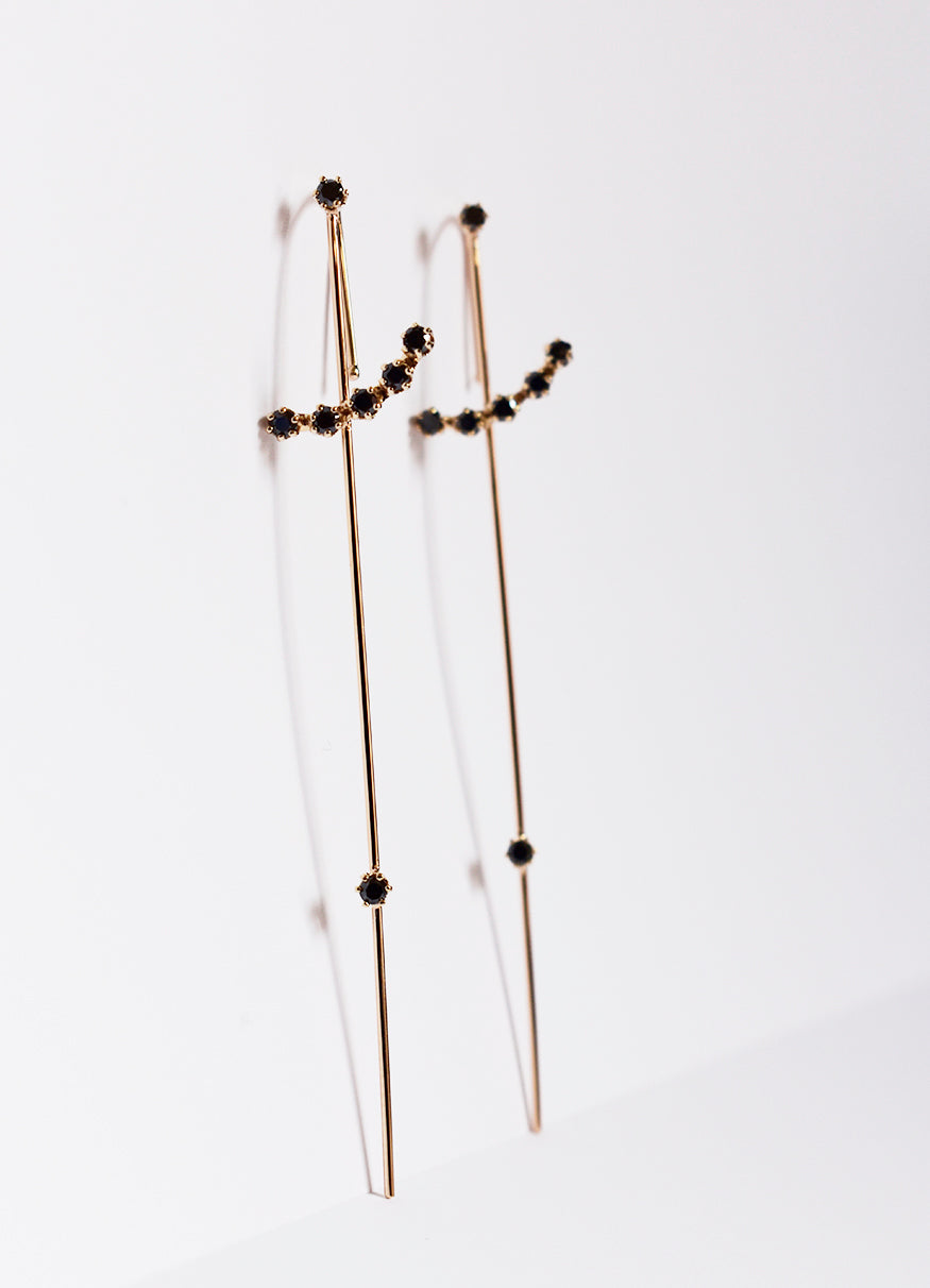 Dark Magic Wand Needle Earring