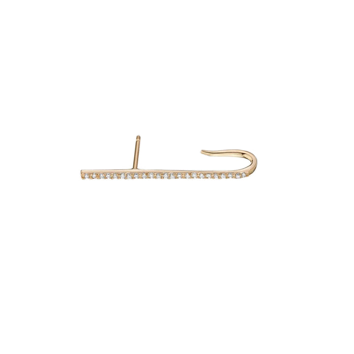 Diamond  Crusader Earlobe Line Cuff