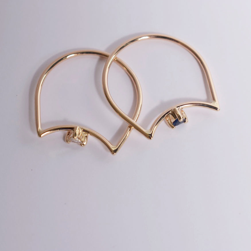 Star Element Cat Gold Ring