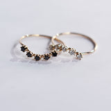 Black Diamonds Floating Magic Gold Ring