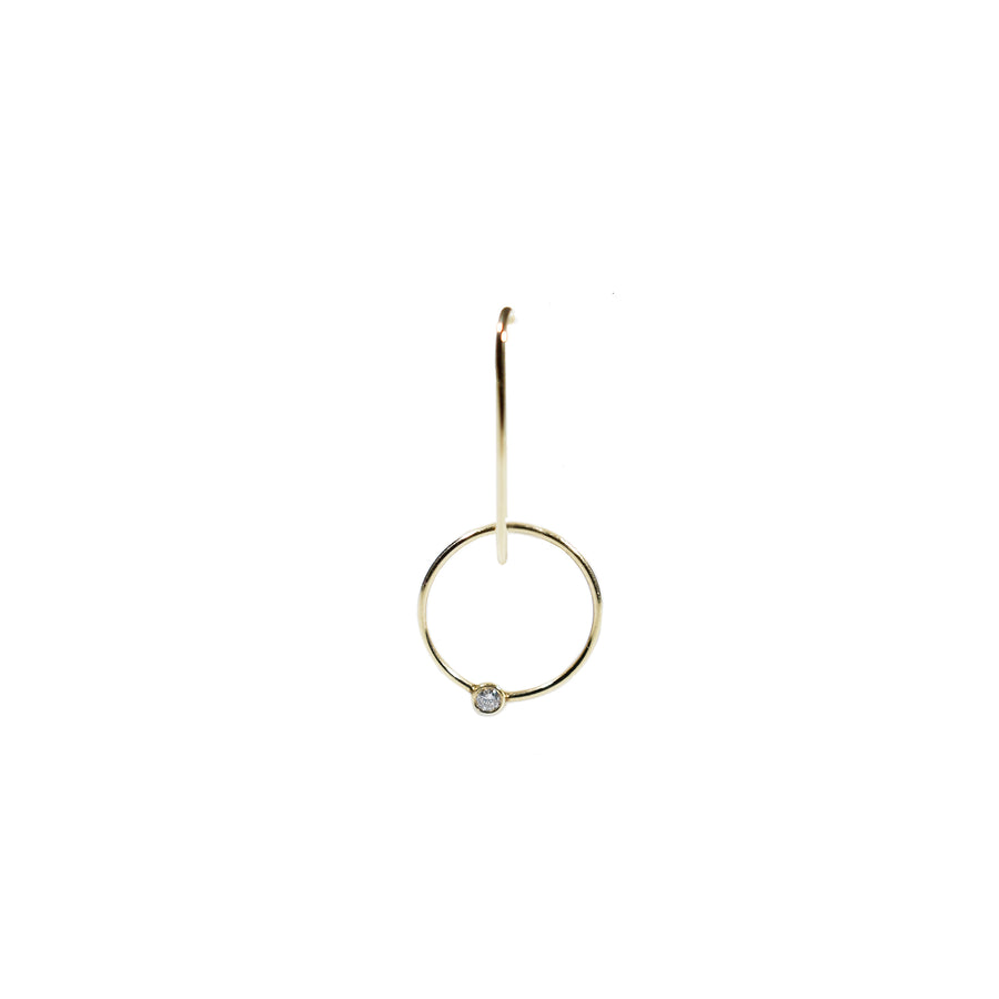 Charmante Hoop Suspender Gold Earring