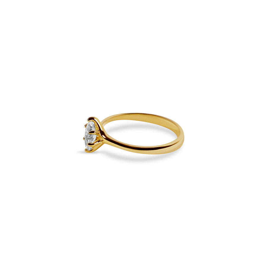 Marquise Shape Diamond Solitaire Ring