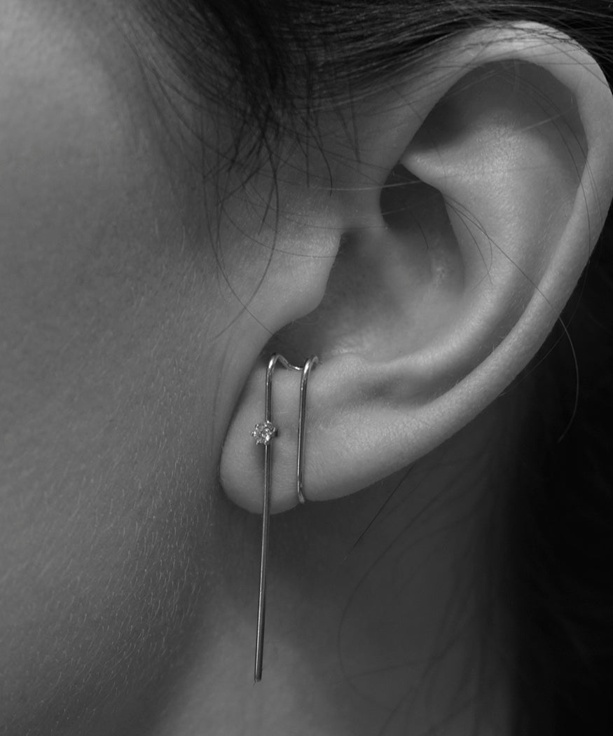 Marquisa Stud Line Drop Suspender Earring